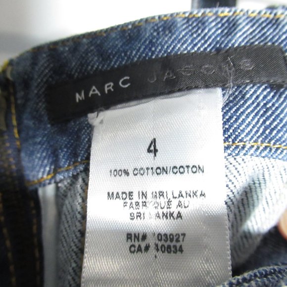 Marc Jacobs Crop Top Bow Detail Corset Bustier Blue Denim Size 4 - Picture 11 of 12